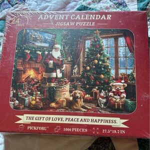 Christmas Advent Calendar Jigsaw Puzzle Fun With Family 1000 Pieces New
